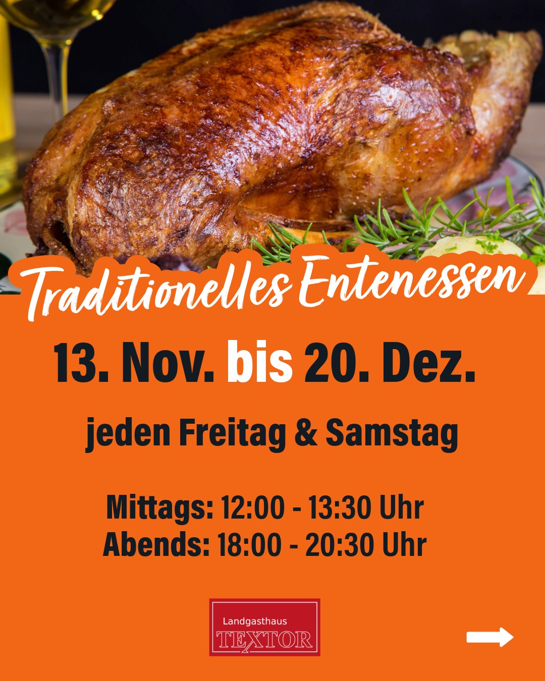 Landgasthaus Textor Programm Herbst / Winter